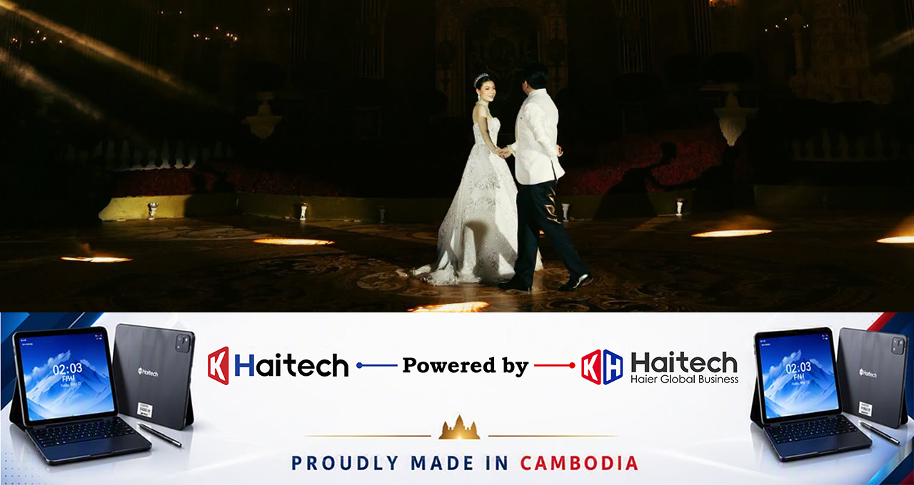 កូនក្រមុំរបស់លោកនាយកផ្នែកអភិវឌ្ឍអាជីវកម្ម​ប៉េង ហួត គ្រុប ជ្រើសរើសរ៉ូបកូនក្រមុំ ច្នៃឡើងដោយជាងក្នុងស្រុក​