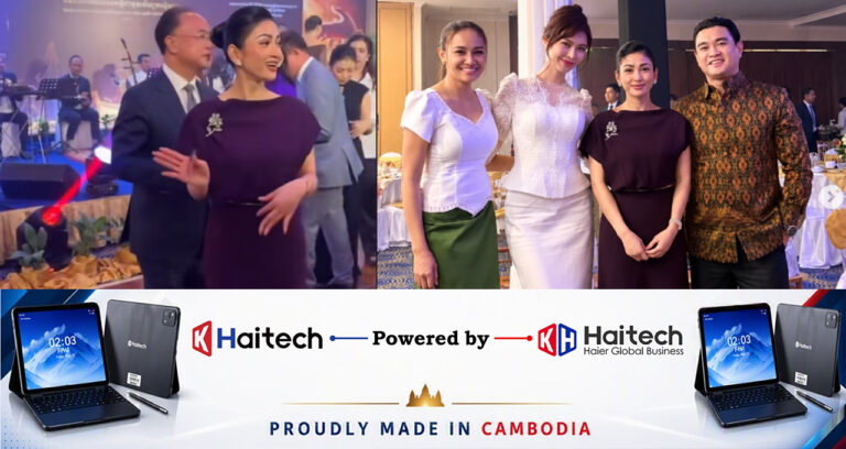 ក្រោយចប់កម្មវិធី លោកជំទាវអ្នកឧកញ៉ា ម៉ៅ ចំណាន ដូរឈុតពណ៌ឈើរីស្អាតខ្លាំង